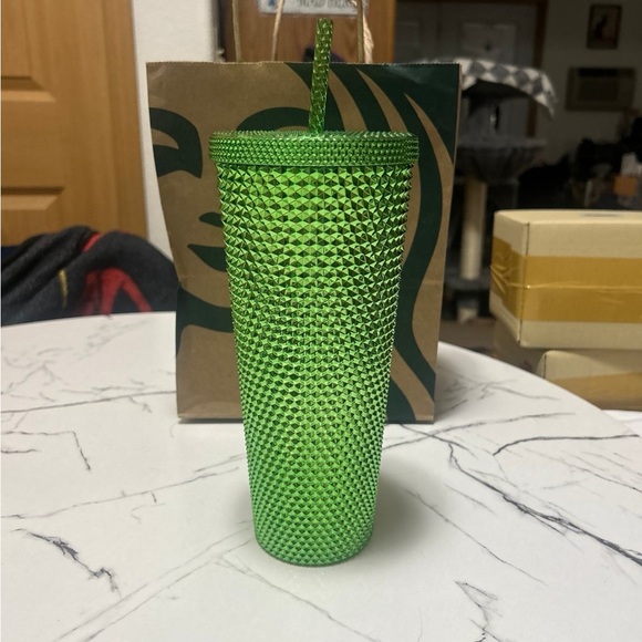 Starbucks Neon Green Textured Cold Cup - Picture 2 of 5